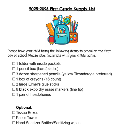 Supply List